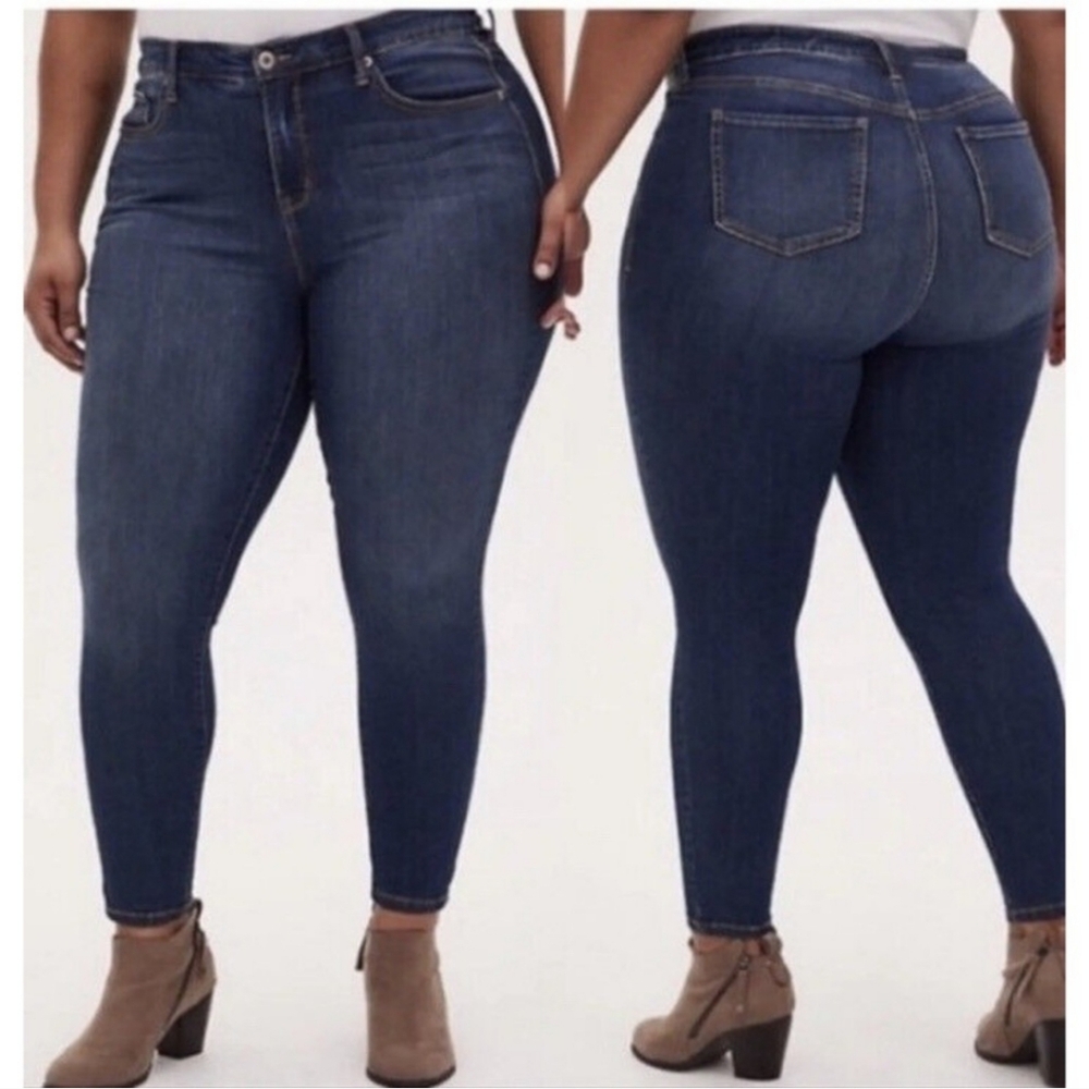TORRID SKINNY MIDRISE JEAN JEGGING SOFT BLUE NEW SZ 22S